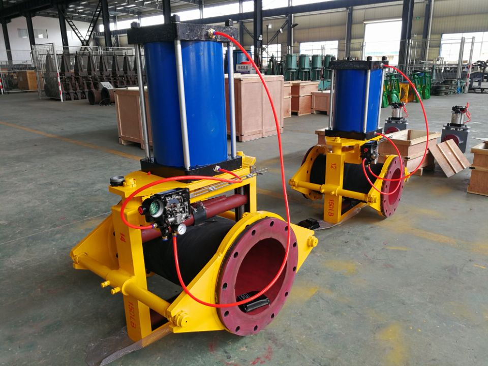 美標(biāo)氣動(dòng)裸式管夾閥