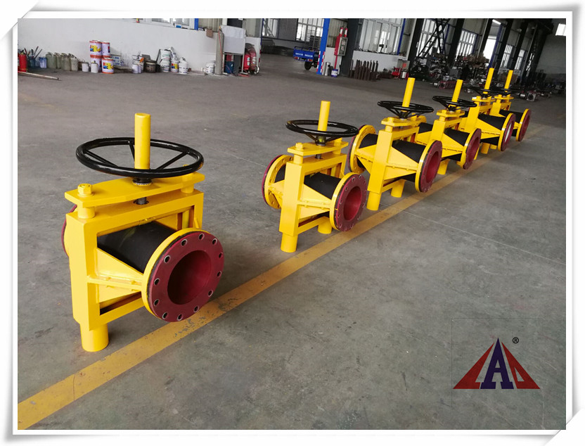 手動(dòng)裸式管夾閥