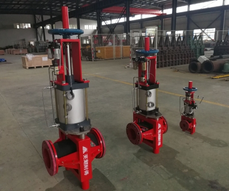 帶手輪氣動管夾閥