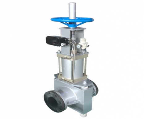 氣開式帶手輪管夾閥（調節(jié)型）